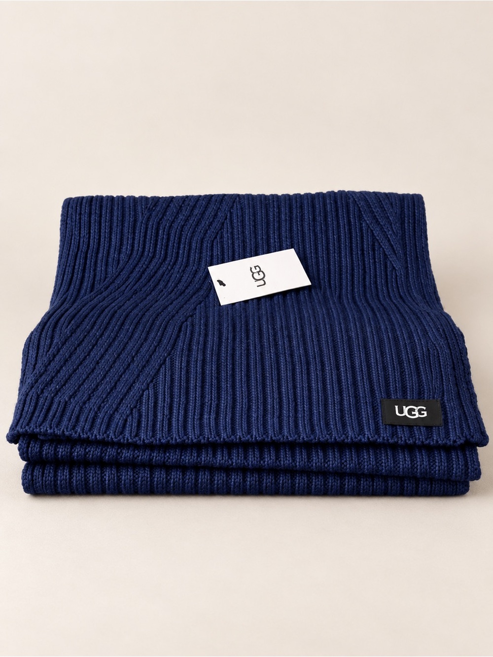 UGG Navy Textured Cardi Scarf - NWT